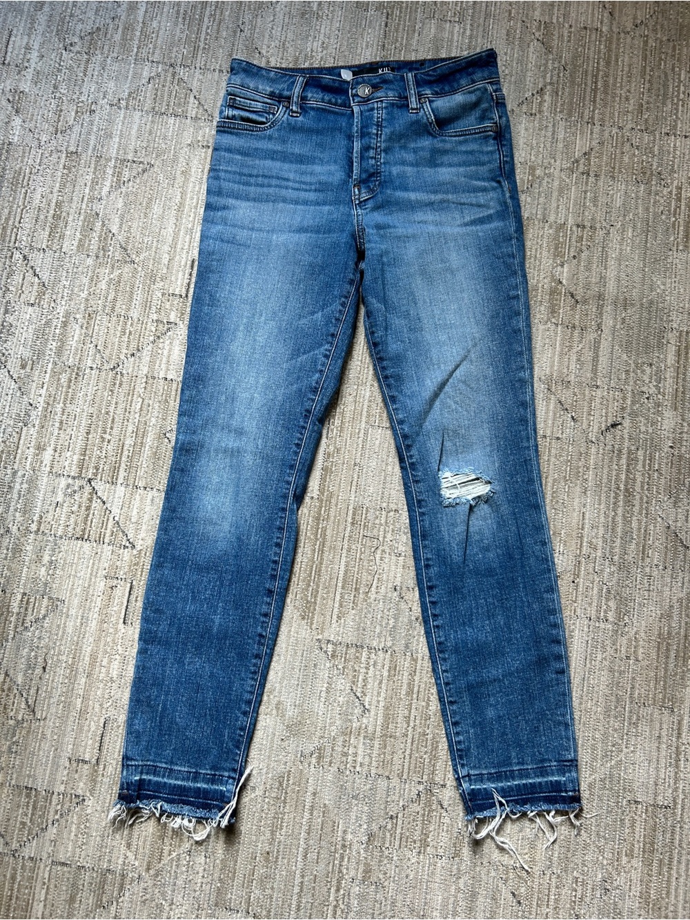 KUT Chrissie Fab Ab Straight Leg Jeans 0